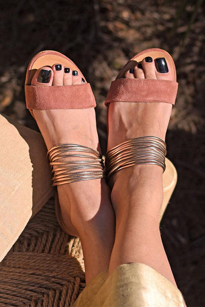 Suede Non-Slip Rome Flat Sandals
